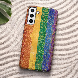 Art Deco Pride-vlag   Regenboog I Vintage jaren 19 Samsung Galaxy Hoesje