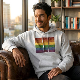 Art Deco Pride-vlag | Regenboog I Vintage jaren 20 Hoodie