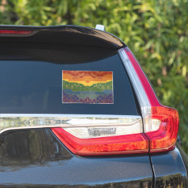 Art Deco Pride-vlag | Regenboog II Vintage Decal Sticker