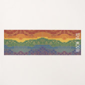 Art Deco Pride-vlag | True North Gepersonaliseerd Yogamat (Voorkant (horizontaal))