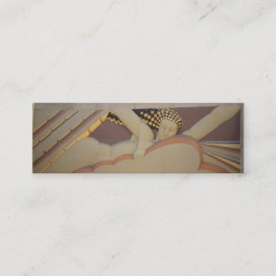 Art Deco-profielkaart Mini Visitekaartje