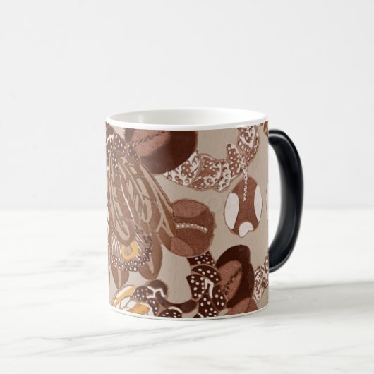 Art Deco protea bloem Magische Mok (Voorkant rechts)