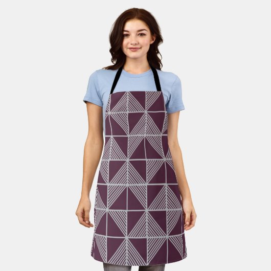 Art Deco Puzzle Schort (Gedragen)