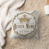 Art Deco ‘Queen Mama’ met Marmeren Elegantie Kussen (Deken)