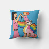 Art Deco ‘Queen Mama’ met Marmeren Elegantie Kussen (Achterkant)