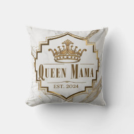 Art Deco ‘Queen Mama’ met Marmeren Elegantie Kussen