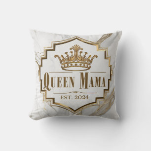 Art Deco ‘Queen Mama’ met Marmeren Elegantie Kussen