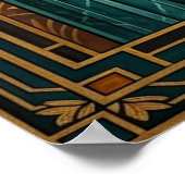 Art Deco Queen Throne Gilded Palace Gold Poster (Hoek)