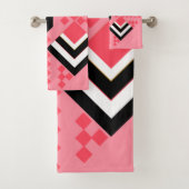 Art Deco Quilt Bad Handdoek (Insitu)