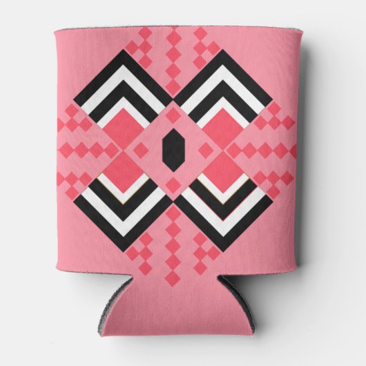 Art Deco Quilt geïnspireerd Blikjeskoeler (Voorkant)