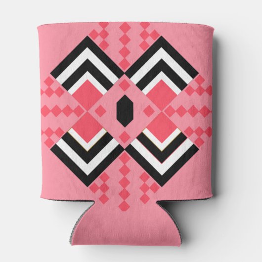 Art Deco Quilt geïnspireerd Blikjeskoeler (Achterkant)