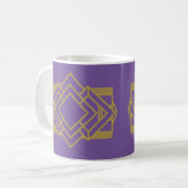 Art Deco Quilt geïnspireerd Koffiemok (Voorkant links)
