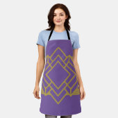Art Deco Quilt geïnspireerd Schort (Gedragen)
