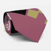 Art Deco Quilt geïnspireerd Stropdas (Opgerold)