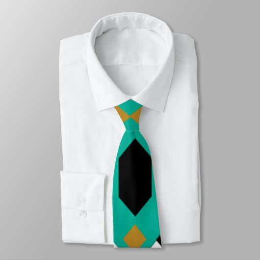 Art Deco Quilt geïnspireerd Stropdas (Gebonden)