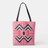 Art Deco Quilt geïnspireerd Tote Bag (Achterkant)