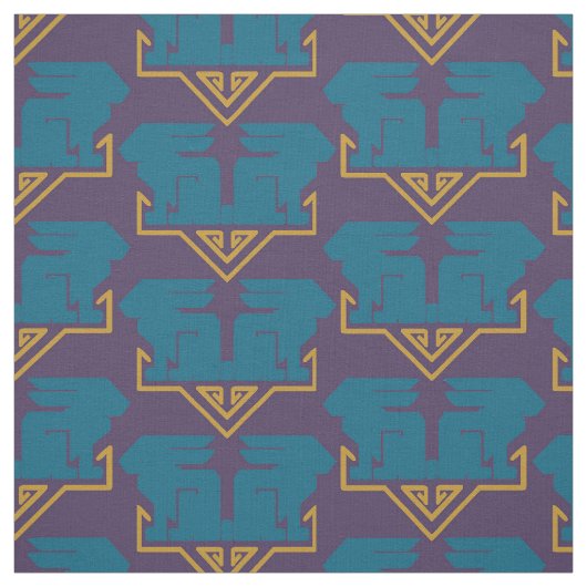 Art Deco Rabbits Stof (Swatch)