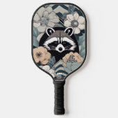 Art Deco Raccoon gepersonaliseerde pickleball padd Pickleball Paddle (Voorkant)