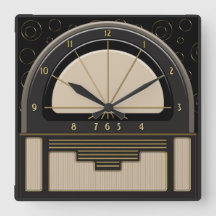 Art Deco Radiola (zand, donkergrijs, zwart, goud)
