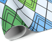 Art Deco Rain Argyle Cadeaupapier (Rol Hoek)