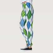 Art Deco Rain Argyle Leggings (Links)