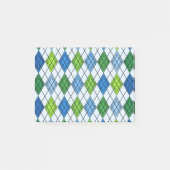 Art Deco Rain Argyle Post-it® Notes (Voorkant)