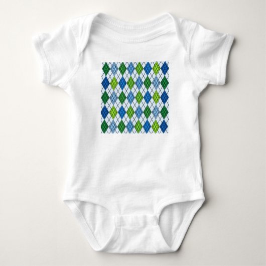 Art Deco Rain Argyle Romper (Voorkant)