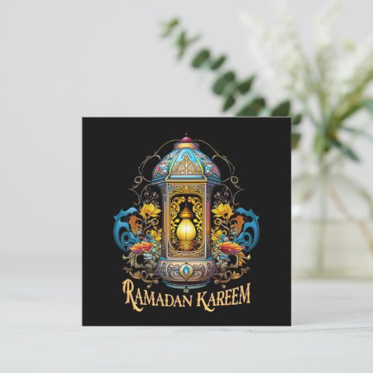 Art Deco Ramadan Kaart (Staand voorkant)