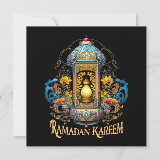 Art Deco Ramadan Kaart (Voorkant)