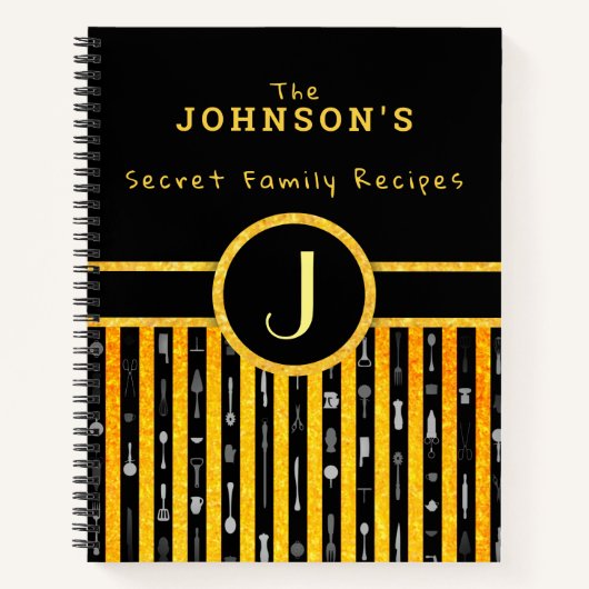 Art Deco Receptenboek Notitieboek (Voorkant)