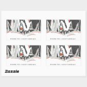  art deco rechthoekige sticker (Vel)