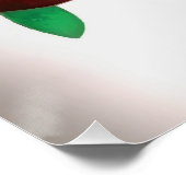 Art Deco Red Roses in vase Abstracte kunst Perfect Poster (Hoek)