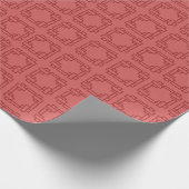 Art Deco Red Squares Cadeaupapier (Hoek)
