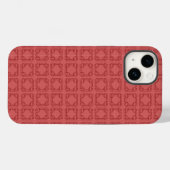 Art Deco Red Squares Case-Mate iPhone Case (Achterkant (horizontaal))