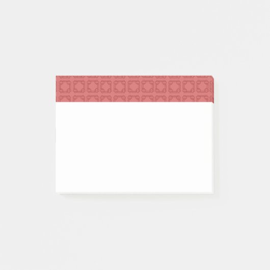 Art Deco Red Squares Post-it® Notes (Voorkant)