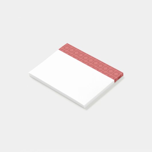 Art Deco Red Squares Post-it® Notes (Schuin)