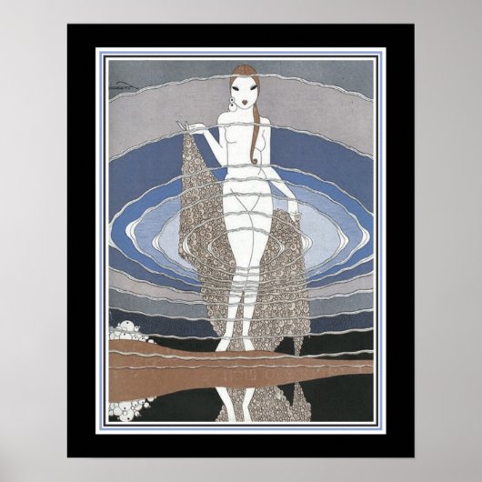 Art Deco 'Reflection' ca. 1920 Poster (Voorkant)