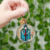 Art Deco Reizen Lover Key Ring/Sleutelhanger Sleutelhanger (Hand)