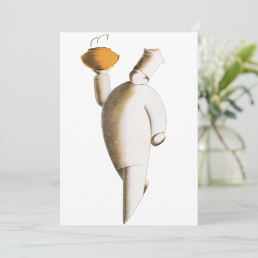 Art Deco Restaurant Chef, zaken (Staand voorkant)