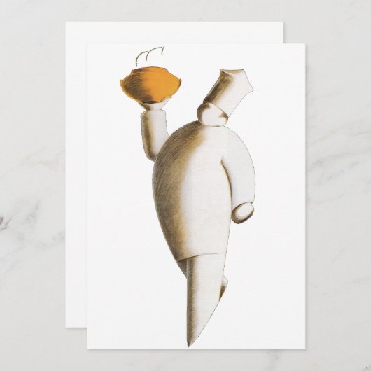 Art Deco Restaurant Chef,  zaken (Voorkant / Achterkant)