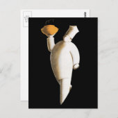 Art Deco Restaurant Chef,  zaken Briefkaart (Voorkant / Achterkant)