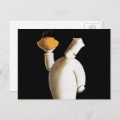 Art Deco Restaurant Chef,  zaken Briefkaart (Voorkant / Achterkant)