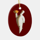Art Deco Restaurant Chef,  zaken Keramisch Ornament (Achterkant)
