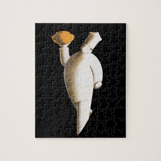 Art Deco Restaurant Chef,  zaken Legpuzzel (Verticaal)