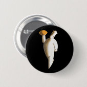 Art Deco Restaurant Chef,  zaken Ronde Button 5,7 Cm (Voorkant /achterkant)