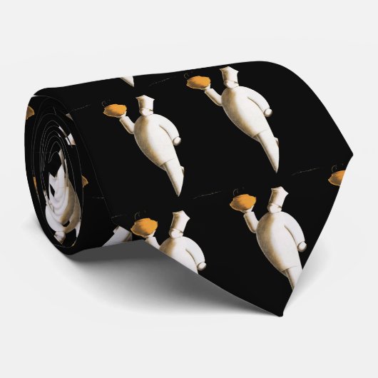 Art Deco Restaurant Chef,  zaken Stropdas (Opgerold)