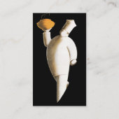 Art Deco Restaurant Chef,  zaken Visitekaartje (Achterkant)
