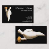 Art Deco Restaurant Chef,  zaken Visitekaartje (Voorkant / Achterkant)