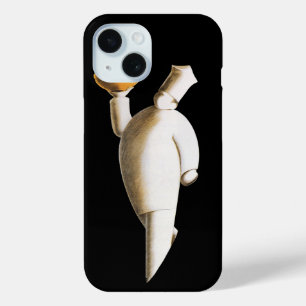Art Deco restaurantchef, vintage bedrijf iPhone 15 Case