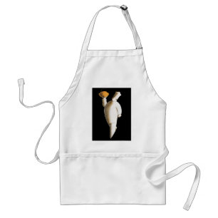 Art Deco restaurantchef, vintage bedrijf Standaard Schort